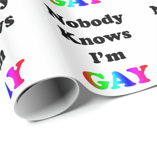 Niemand weiß geschenkpapier (Rolleneckpunkt)