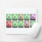 Niemand weiß in chemischen Elementen Mousepad (Mit Mouse)