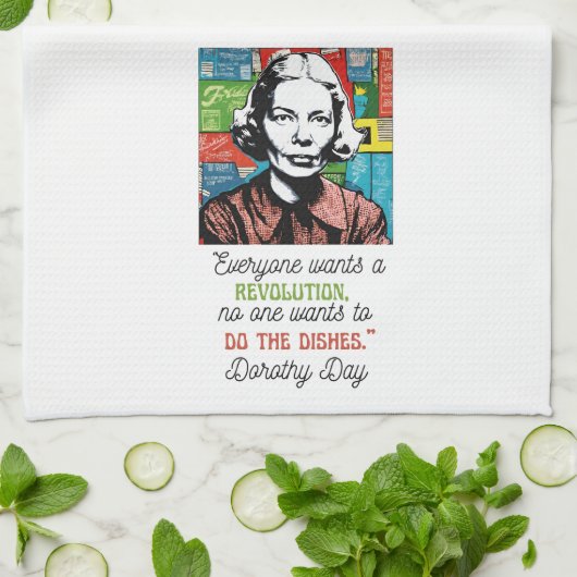 Niemand Will die Geschirr Dorothy Day Geschirrtuch (Gefaltet)