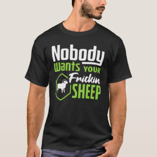 Niemand Will Ihre Sheep Settlers Board Game Night T-Shirt