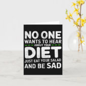 Niemand Will, von deiner diätetischen Gym Wor zu h Karte (Gelbe Blume)