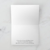 Niemand wird am Tisch alt Karte (Innenseite)