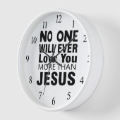 Niemand wird dich mehr als Jesus Liebe geben Uhr (Winkel)