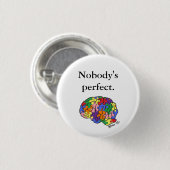 "Niemanden perfekter" Knopf Button (Vorne & Hinten)