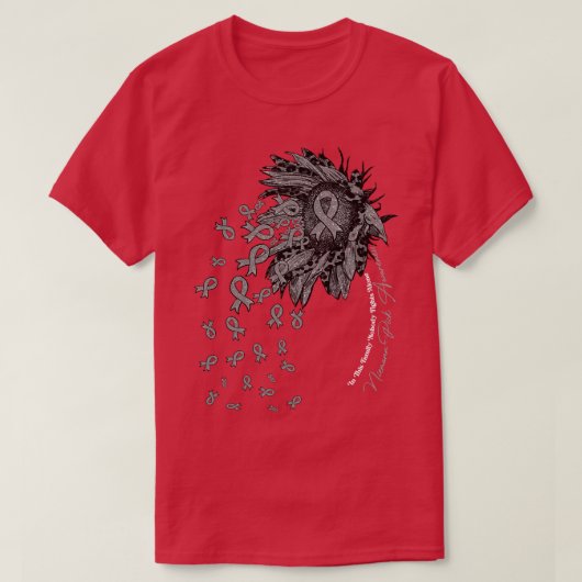NiemannPick Awareness Sonnenblume Niemand kämpft a T-Shirt (Design vorne)