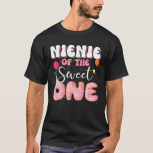 Nienie of the Birthday One Doughnut 1St Familie B- T-Shirt