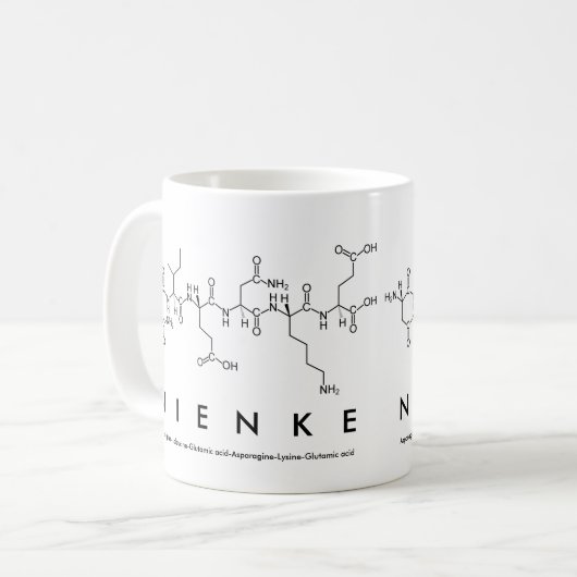 Nienke Peptidname Tasse (Vorderseite Links)