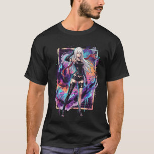 NieR Automata A2 Silber Weiße Haare Pony verdeckt T-Shirt