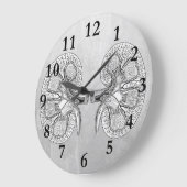 NIERE 2 ZEICHNEND GROßE WANDUHR (Winkel)