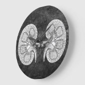 NIERE 2 ZEICHNEND GROßE WANDUHR (Winkel)