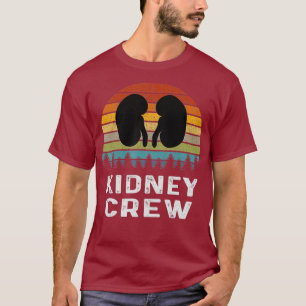 Niere Crew Dialyse Krankenschwester Retro Vintag T-Shirt