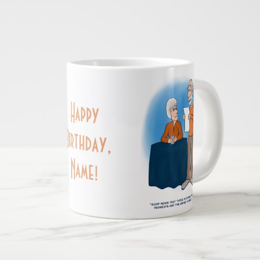 Niere Jumbo-Tasse (Vorderseite Rechts)