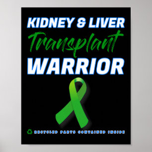Niere Leber Transplantation Warrior Nierenfunktion Poster
