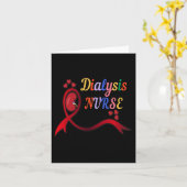 Niere Nurse Nephrologie Nurse Dialyse Technischer Karte (Gelbe Blume)