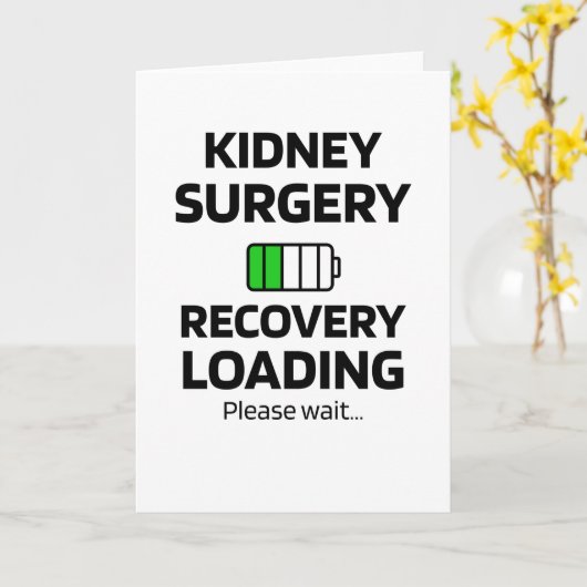 Niere Operation Erholung | Nierentransplantate Karte (Gelbe Blume)