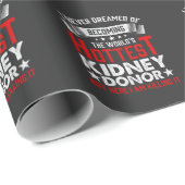 Niere Spenderorgan Transplantattherapie Operation Geschenkpapier (Rolleneckpunkt)