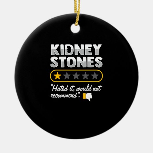 Niere Stone Operation Erholung Keramik Ornament (Vorne)