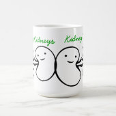 Niere wünscht glückliche Nieren-Tasse Kaffeetasse (Mittel)