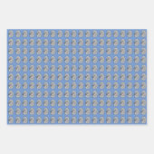 Nieren, blau geschenkpapier set (Vorderseite)