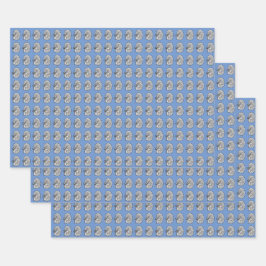 Nieren, blau geschenkpapier set