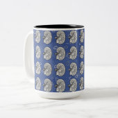 Nieren, blau zweifarbige tasse (Vorderseite Links)