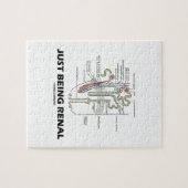 Nieren gerade seiend (Niere Nephron NierenSpaß) Puzzle (Horizontal)