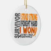 Nieren-Krebs des Überlebend-4 Keramik Ornament (Rechts)