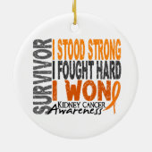 Nieren-Krebs des Überlebend-4 Keramik Ornament (Hinten)