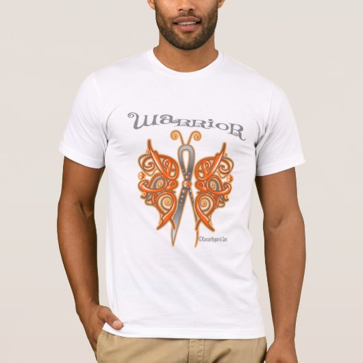 Nieren-Krebs-Krieger2 Celtic-Schmetterling T-Shirt (Vorderseite)