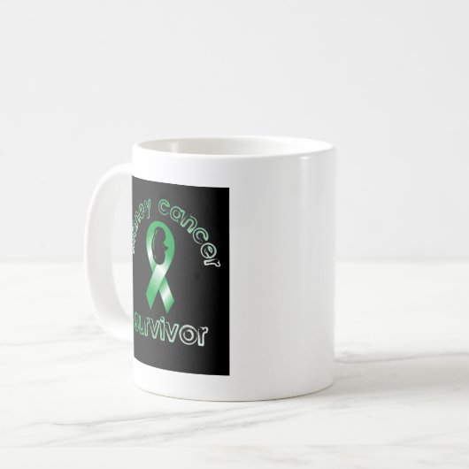 Nieren-Krebs-Überlebender Kaffeetasse (Vorderseite Links)