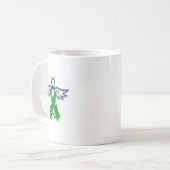 Nieren-Spender-Engel Kaffeetasse (Vorderseite Links)