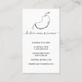 Nierenarzt Visitenkarte (Rückseite)