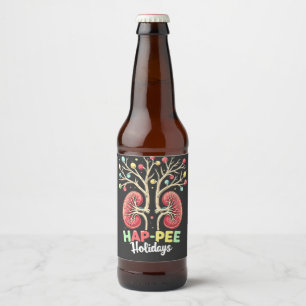 Nierenbewusstsein, Hap-Pee Holidays, Dialyse-Spaß Bierflaschenetikett