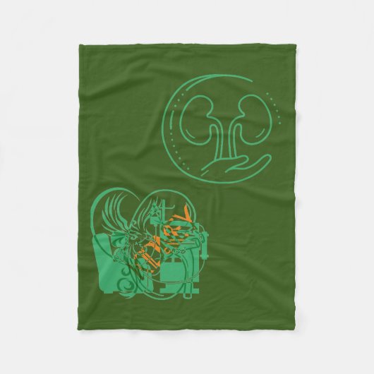 Nierendialyse Blanka Fleecedecke (Vorderseite)