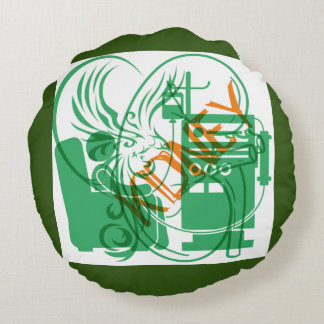 Nierendialyse Pilze Rundes Kissen