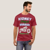 Nierendialyse Warrior Motorradfahrer Patient T-Shirt (Vorne ganz)