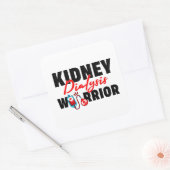 Nierendialyse Warrior Nierenerreger Quadratischer Aufkleber (Umschlag)