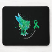 Nierenerkrankung Bewusstsein Sonnenblume Hummingbi Mousepad (Vorne)
