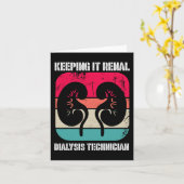 Nierenerkrankung Dialysetechniker Behalte es Rena Karte (Gelbe Blume)