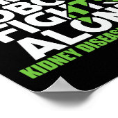 Nierenerkrankung Die Familie von Ribbon Poster (Ecke)