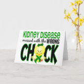 Nierenerkrankung, die mit dem falschen Kätzchen ve Karte (Gelbe Blume)