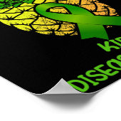 Nierenerkrankung Geschenk Poster (Ecke)