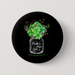 Nierenerkrankung Glaube Liebe Hoffnung Blume Jar A Button