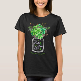Nierenerkrankung Glaube Liebe Hoffnung Blume Jar A T-Shirt