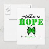 Nierenerkrankung hält an, um zu hoffen postkarte (Vorne/Hinten)