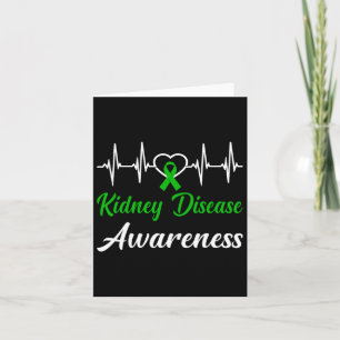 Nierenerkrankung Liebe Heartbeat Green Ribb Karte