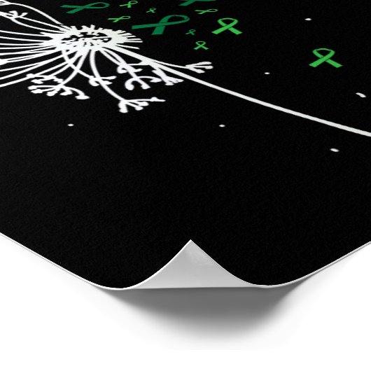 Nierenerkrankung Mental Health Ribbon Scoliose Ges Poster (Ecke)