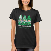 Nierenerkrankung Monat Grüne Gnomie T-Shirt (Vorderseite)