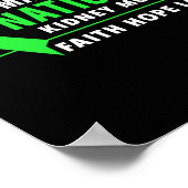 Nierenerkrankung Monat Poster (Ecke)