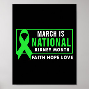 Nierenerkrankung Monat Poster